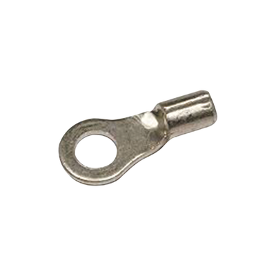 Terminal de Ojo Número 8, Sin Forro para Cables AWG 16-14.