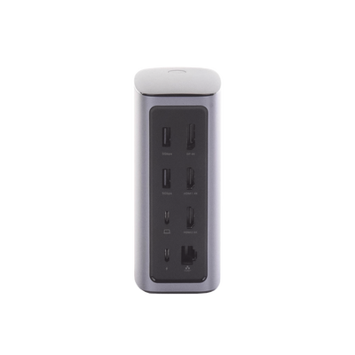 HUB USB-C (Docking Revodok Pro) 12 en 1 | 2 USB-A 3.0 | 1 USB-C PD Carga 100W | 1 USB-A 3.1 | 1 USB-C 3.1 | HDMI 4K | HDMI 8K Ultra HD | Display Port 4K | RJ45 (Gigabit) | Lector Tarjeta SD + Micro SD (TF) | Jack Audio 3.5mm. - Image 4