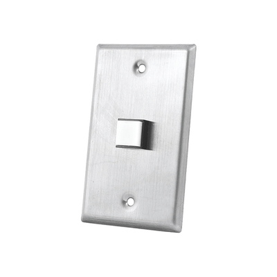 Botón con Placa de Acero Inoxidable, Normalmente Abierto y Cerrado, Certificado UL