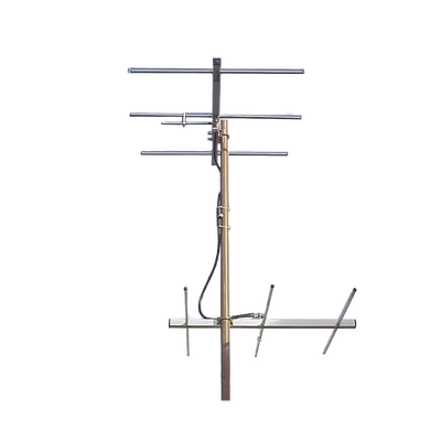 Juego de 2 Antenas Bi-direccionales de 3 elementos para TV, 3 dB, Canal 7