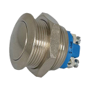 Botón Interruptor Momentáneo Antivandálico, SPST, Normalmente Abierto, 2 Amp. Niquel.