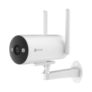 Cámara Bala / 4G / Resolución 3 Megapixel (2K) / Visión Nocturna en Color / AI Detección de Humanos y Vehículos / Defensa Activa con Sirena y Luz Estroboscópica / IP67