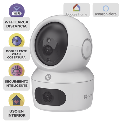Cámara PT / Doble Lente (4 MP + 4MP) / 4 Megapíxel / Wi-Fi / IA Detección Humana / Visión Nocturna a Color / Audio Bidireccional / Doble Banda 2.4 / 5GHz / WiFi 6 / Uso en Interior / Vision Nocturna Inteligente (Color 27/4) - Image 5