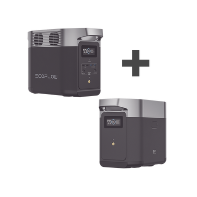 Kit de Estación de Energía Portátil 1024Wh + Batería Externa 1024Wh (2048Wh Totales)