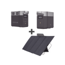 Kit de Estación de Energía Portátil 1024Wh + Batería Externa 1024Wh + Panel Solar Flexible 400W (2024Wh Totales)