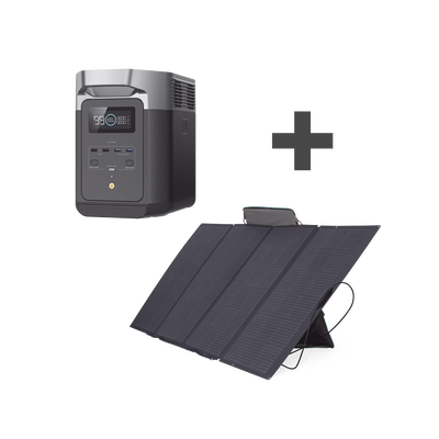 Kit de Estación de Energía Portátil 2048Wh + Panel Solar Flexible 400W