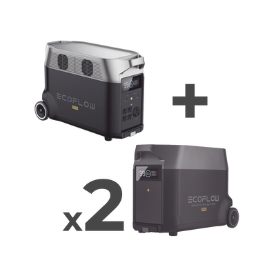 Estación de Energía Portátil DELTA PRO 3600Wh Litio LFP / 5 AC 3600W (7200W Pico) / 2 USB-C 200W / Capacidad para Aumentar Respaldo / Cargador de Coche 10A a 12.6V / Conectividad WiFi y Bluetooth (App) / Carga Solar 1600W Ma