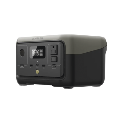 EcoFlow River 2 | Estación de Energía Portátil 256Wh Litio LFP / 2 AC 300 W (Max. 600W) / 1 USB-C 60W / 2 USB -A 12W / Cargador de Coche 8A a 12 o 24V / Conectividad WiFi y Bluetooth (App) / Carga Solar 110W Max. - Image 3