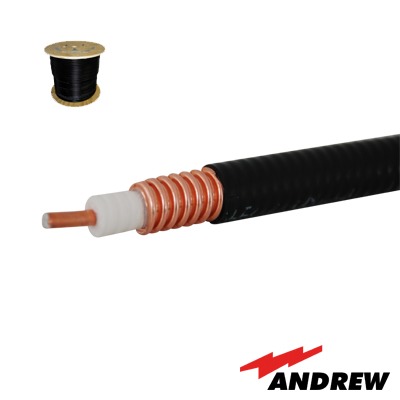 Cable Coaxial HELIAX de 1/2, Cobre Corrugado, Blindado, 50 Ohms, Carrete de 305 Metros (1000 Pies)