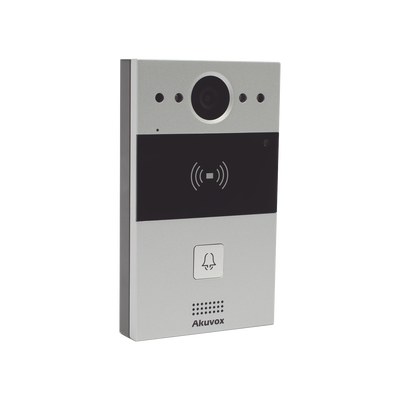 Videoportero de 1 Botón / Lector de Tarjetas MIFARE y PROX EM / Notificación a APP / 100% en la Nube / Notificación por Llamada Telefónica / SIP / ONVIF / IP65 / Cámara 2MP / Panel de Aluminio / Control de 2 Puertas - Image 3