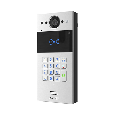 Videoportero SIP / Teclado y Lector de Tarjeta / Notificación App / Notificación Llamada Telefónica / Configuración en la Nube / POE / IP65 / Cámara de 2 MP / NFC / PIN Temporal para Visitas / Control de 2 Puertas - Image 3
