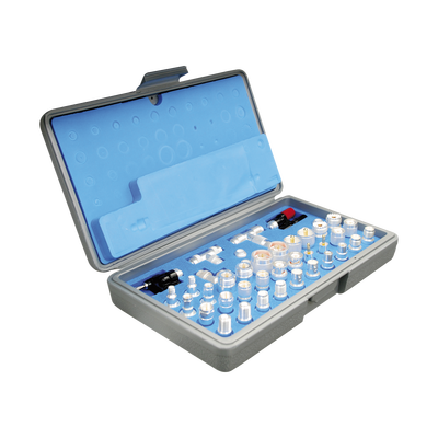 Kit Universal de Adaptadores UNIDAPT de 43 Piezas "Clásicos" en Estuche de Plástico y Esponja.