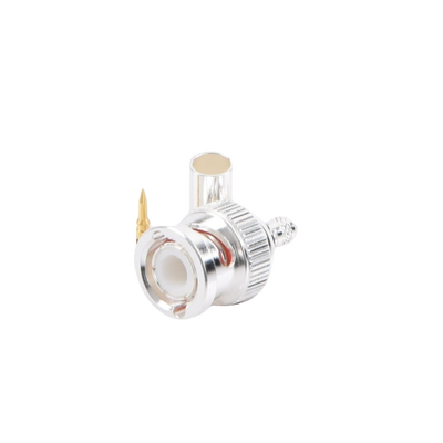 Conector BNC Macho de Anillo Plegable para Cable LP-142, LP-195, LMR-195, RG-58/U, RG-142/U, Plata/Oro/Teflón. - Image 3