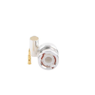 Conector BNC Macho de Anillo Plegable para Cable LP-142, LP-195, LMR-195, RG-58/U, RG-142/U, Plata/Oro/Teflón. - Image 4