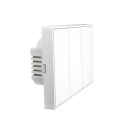 Interruptor On/Off panel táctil touch inalámbrico ZigBee Plus 3 botones. Compatible Control Akubela