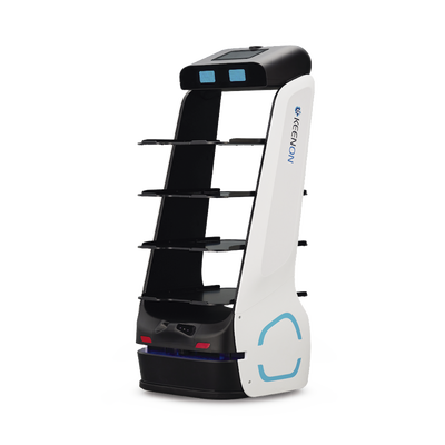 Robot Autonomo para Servicio de Meseros Ubicado por SLAM (Laser) / Mejora el Servicio al Cliente / Soporta 10 Kgs por Charola / Ideal para Restaurantes, Cafeterias, Hospitales, Salones de Eventos, Etc...