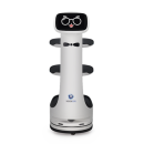 Robot de Entrega Dinerbot T8 / Compacto 38.4x46.8x111.1 cm (15.1x18.4x43.7 in) / Velocidad 1.0 m/s / Pantalla Táctil 10.1" / 3 Capas / Capacidad 20 kg (44 lbs) / Batería 15-18 Horas