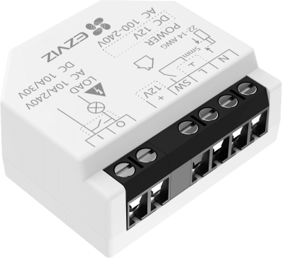 Relé Inteligente Wi-Fi, CS-T35-R100-WD, 16A 250VAC, Wi-Fi 6 y BLE, Control por App EZVIZ, Compatible con Google Assistant, Amazon Alexa y Matter, Protecciones de Temperatura y Sobrecarga